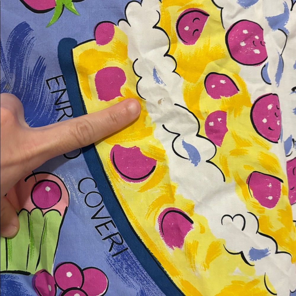 Enrico Coveri Vintage Cake/Dessert Print Dress SZ 4? VGUC - Picture 2 of 8